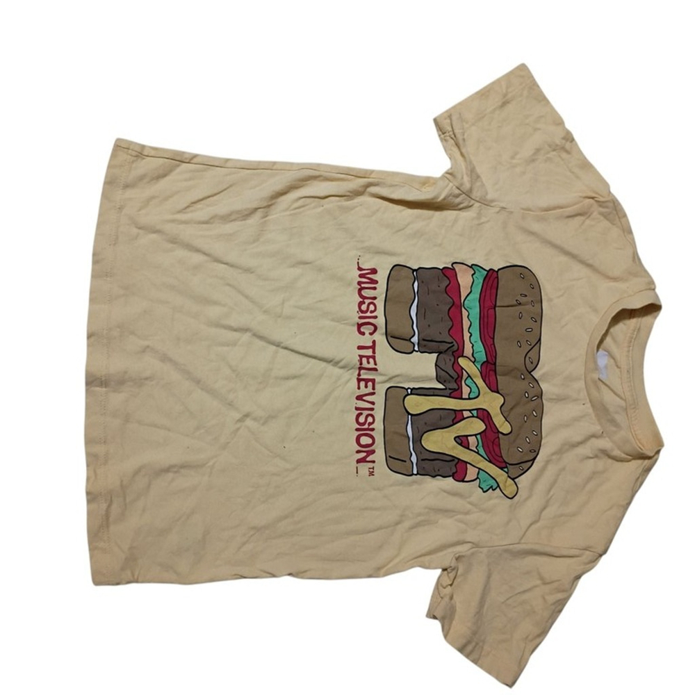 MTV Music Television Cheeseburger Graphic T-Shirt